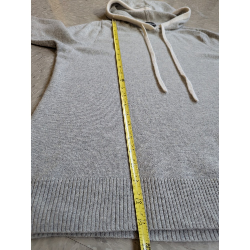 Summersalt Gray Cashmere Merino Wool Pullover Hoodie Sweater Womens Minimalist - Picture 7 of 9